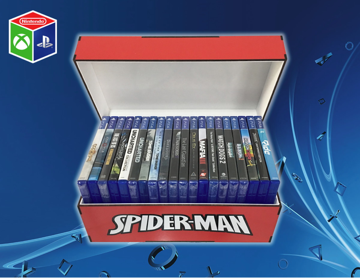 Porta jogos para PS3/PS4 Homem Aranha