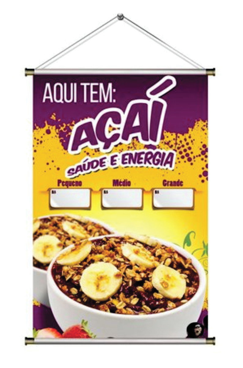 banner lona propaganda aniversário