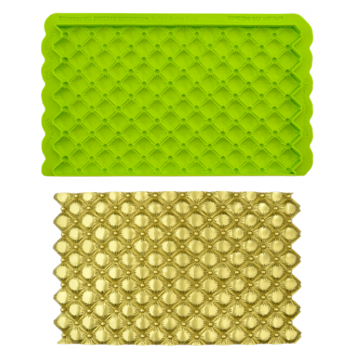 molde de silicone matelassê