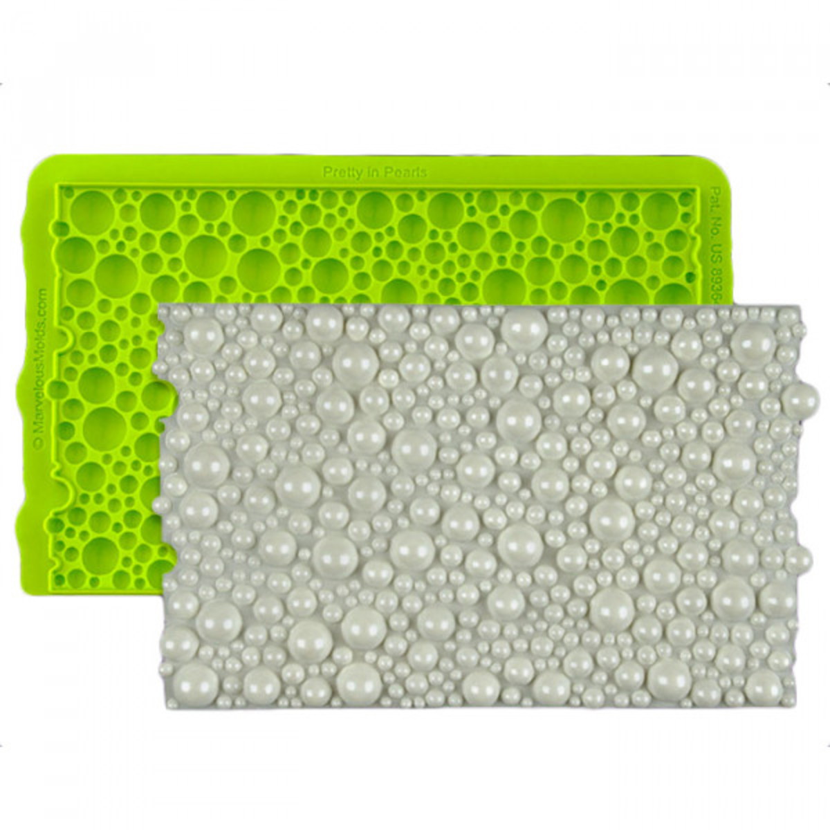 molde de silicone pérolas