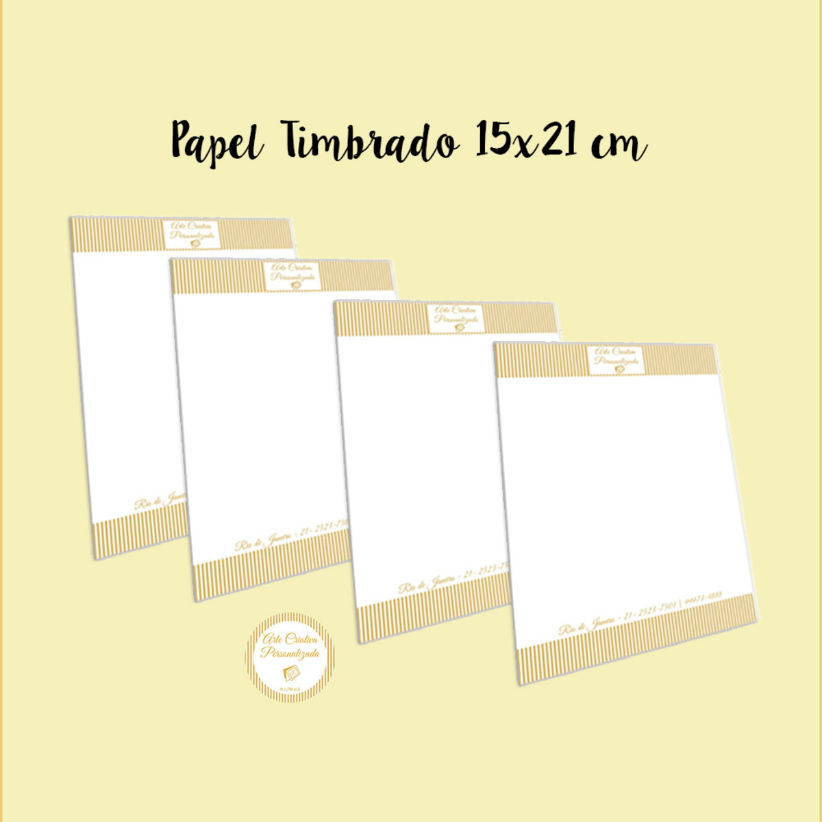 papel timbrado 15x21 cm 90gr 100 fls no elo7 arte criativa papel timbrado