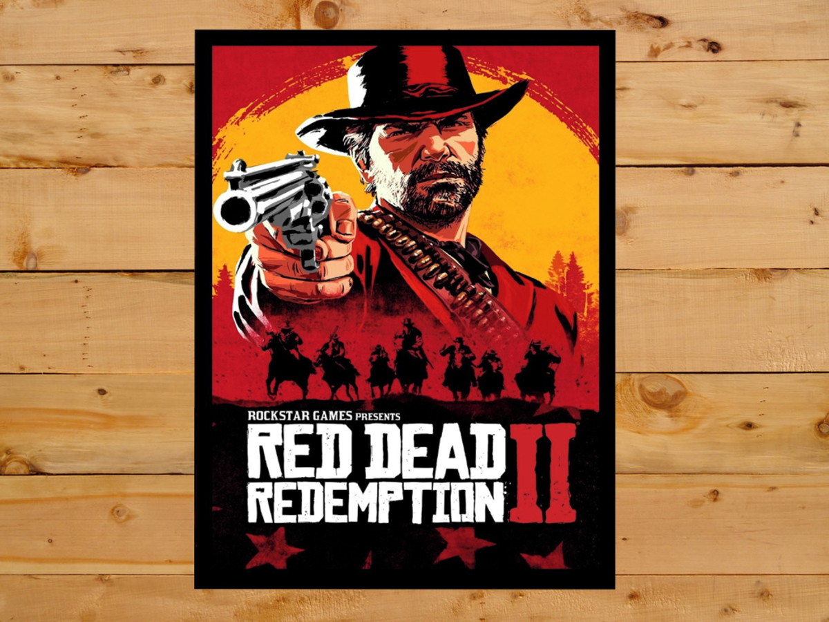 Placa Decorativa mdf Mapa Red Dead Redemption 2