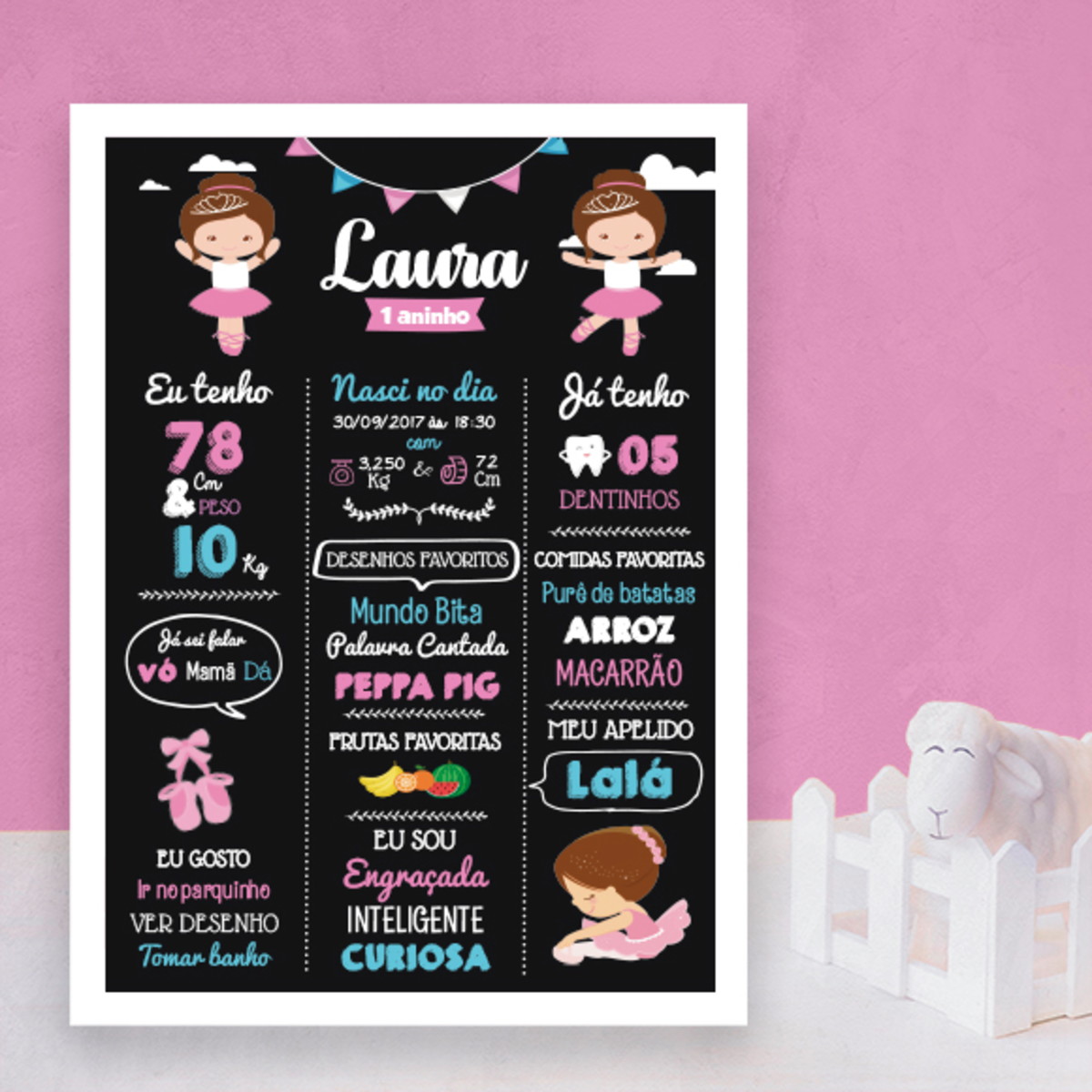 Chalkboard Bailarina  Elo7 Produtos Especiais