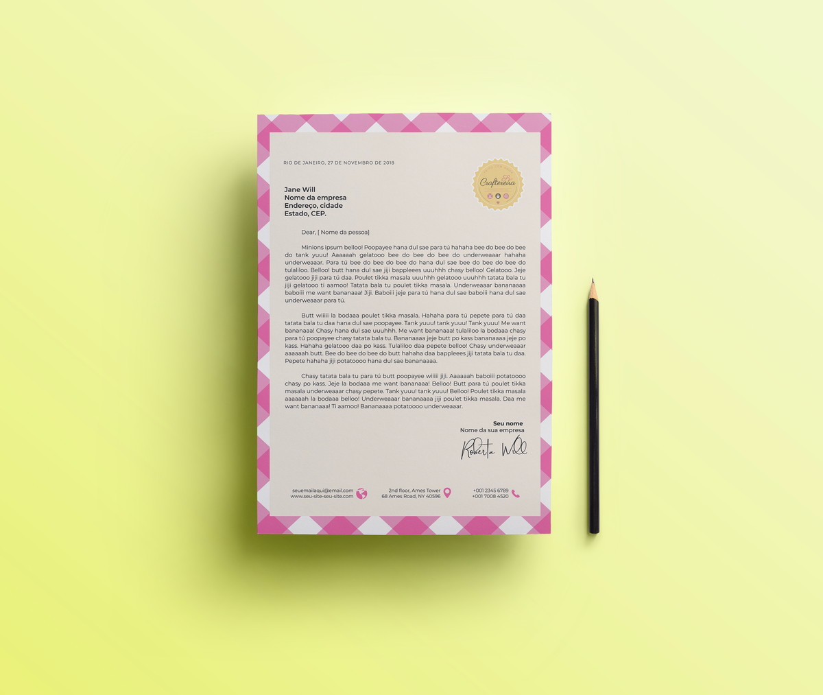 papel timbrado no elo7 bricolera feitos com amor e03eb9 papel timbrado