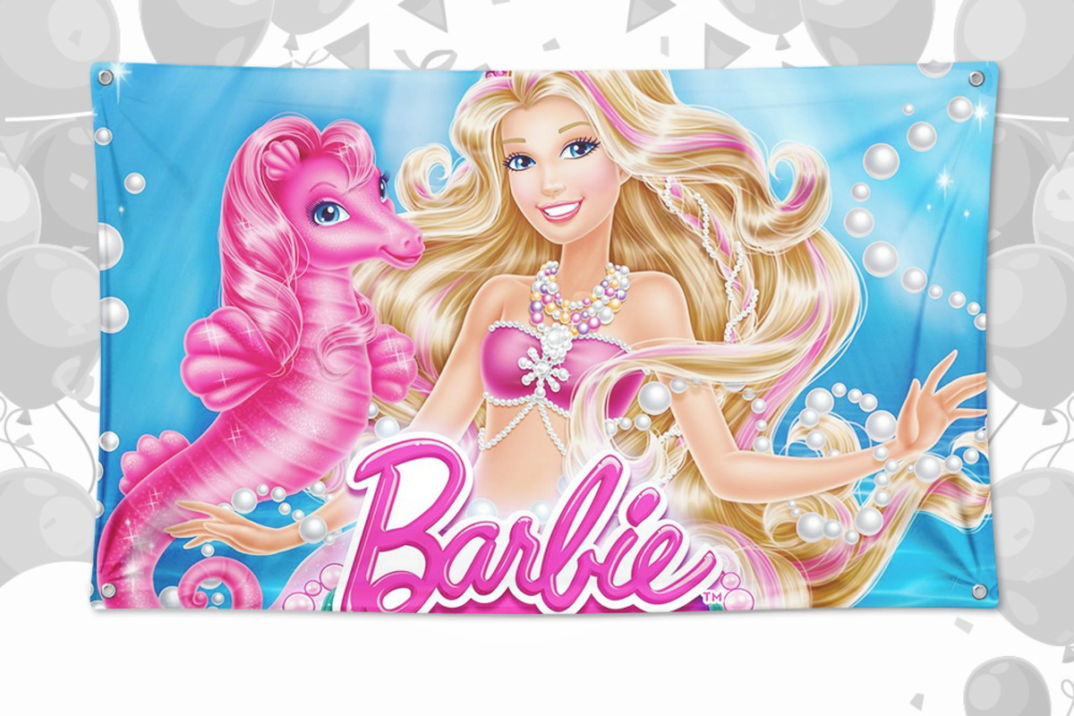 Banner Aniversário Infantil Barbie