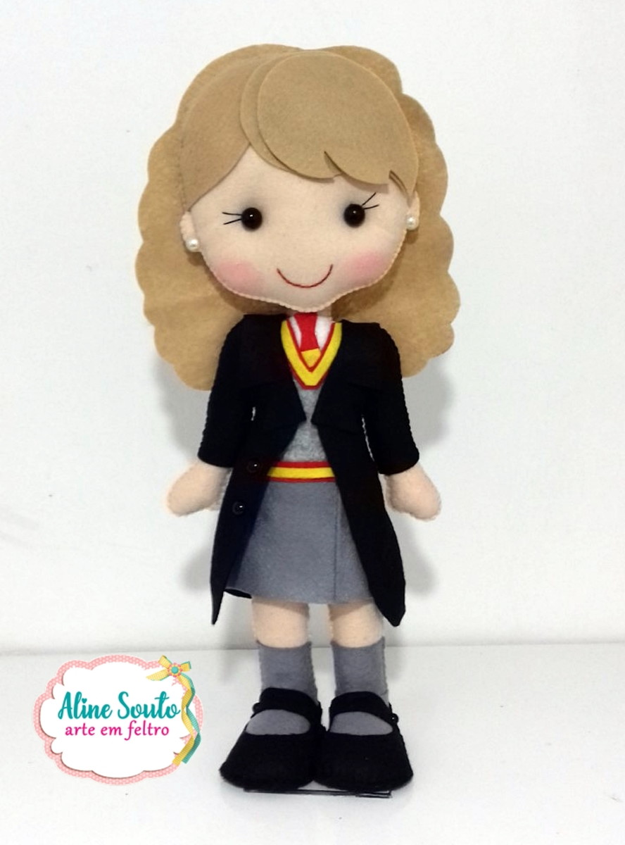 Hermione (Harry Potter) em Feltro no Elo7 Aline Souto Arte em