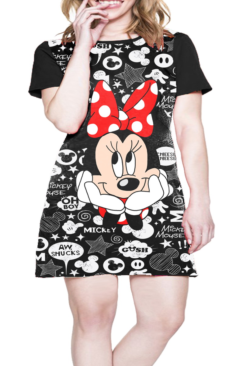 Vestido soltinho - Minnie Mouse