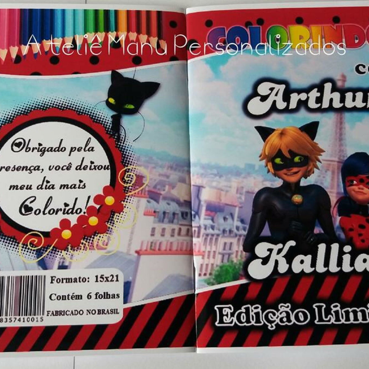 Desenho cat noir miraculous  Produtos Personalizados no Elo7