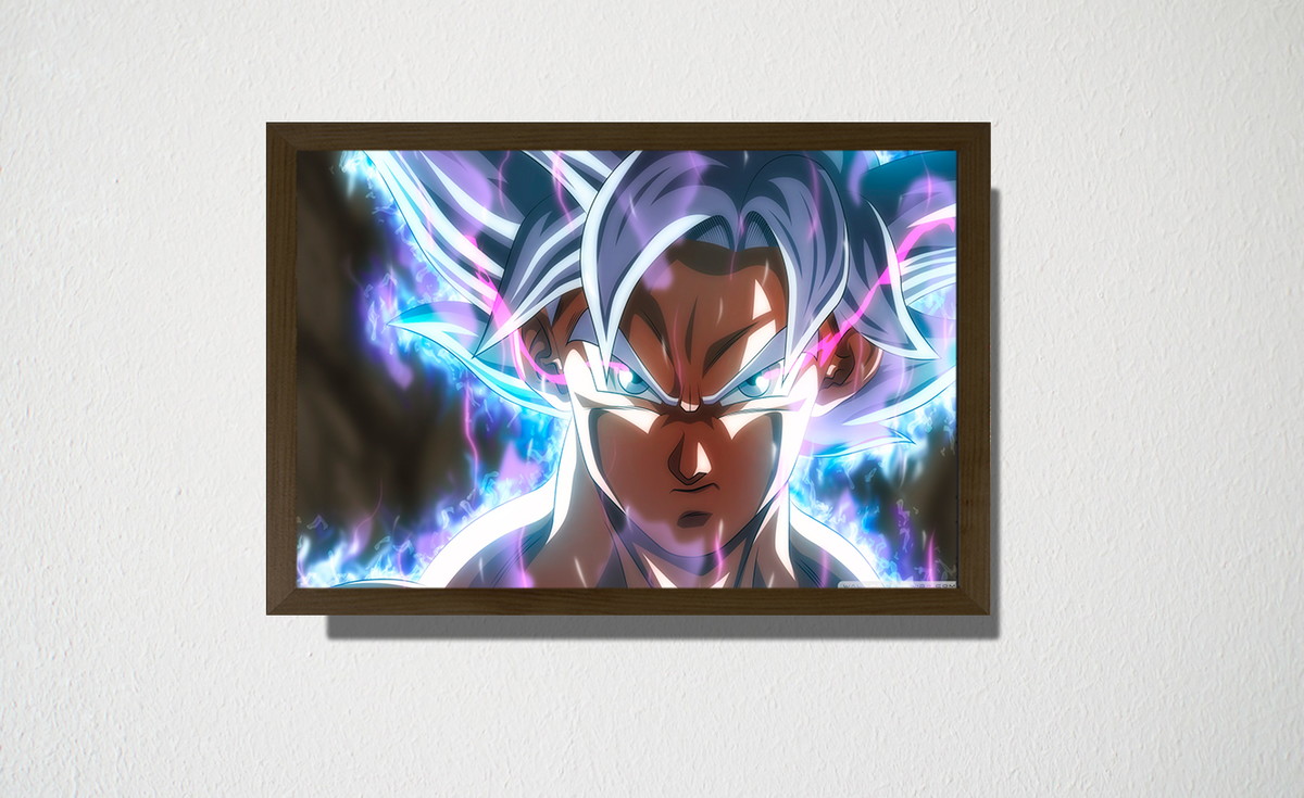 Quadro desenho goku  Compre Produtos Personalizados no Elo7