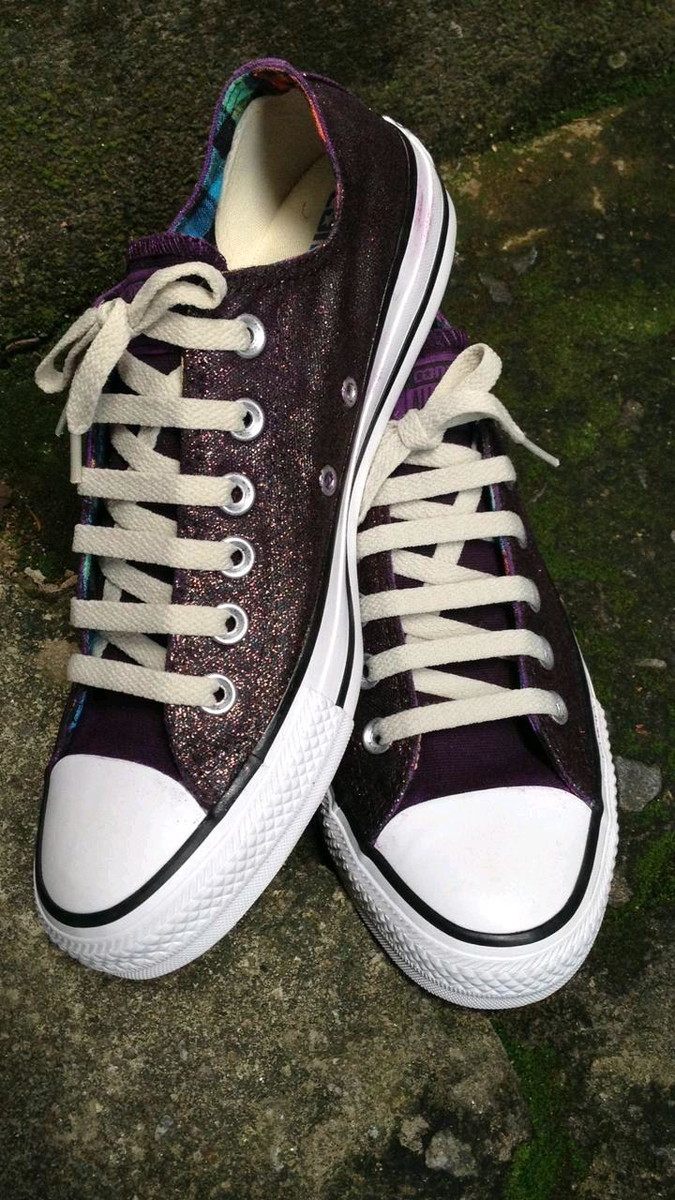 all star preto com glitter