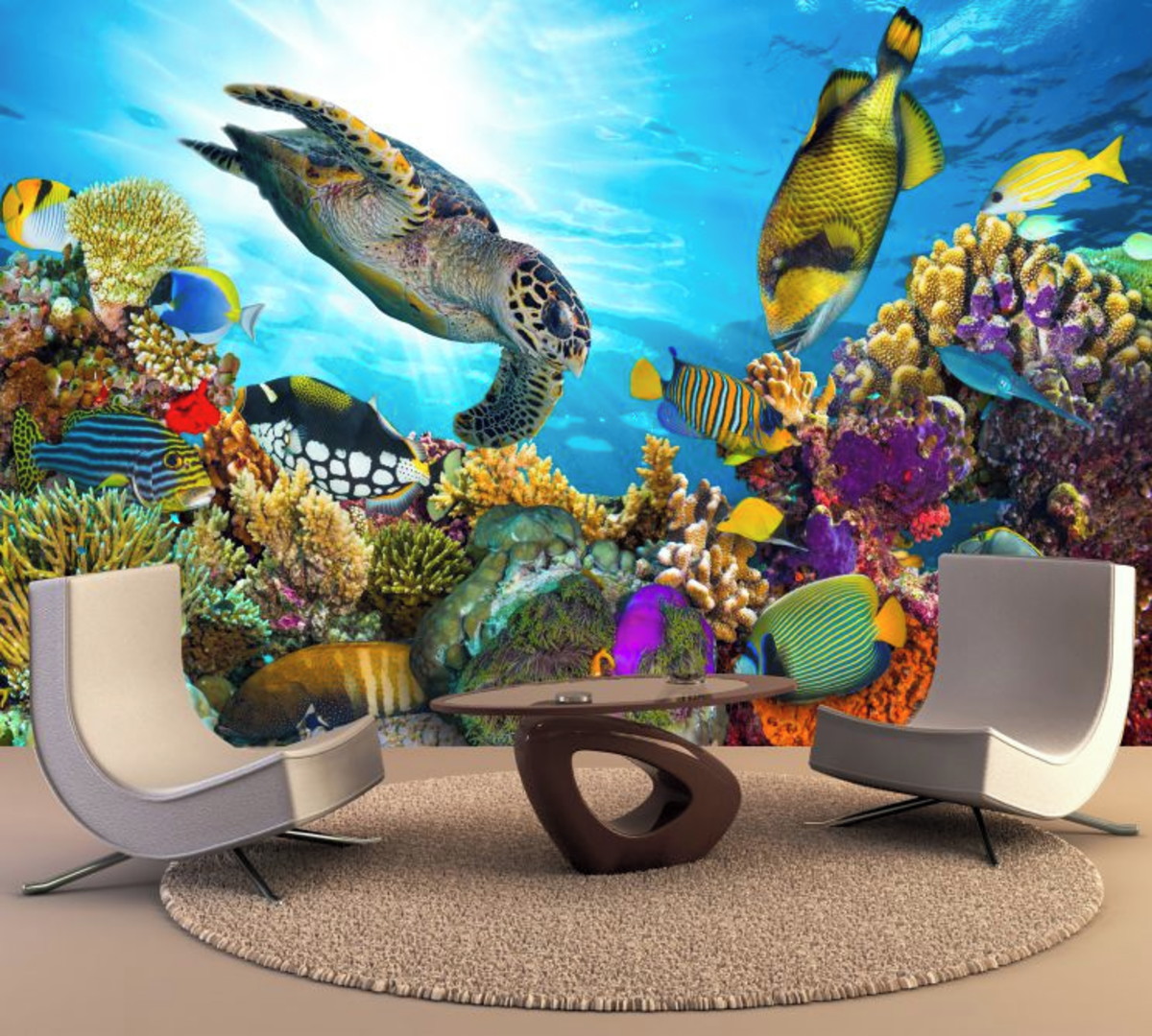 Papel De Parede Peixes Fundo Do Mar Coral Tartaruga Gg467 No Elo7 Papel De Parede Peixes Fundo Do Mar Coral Tartaruga Gg467 No Elo7