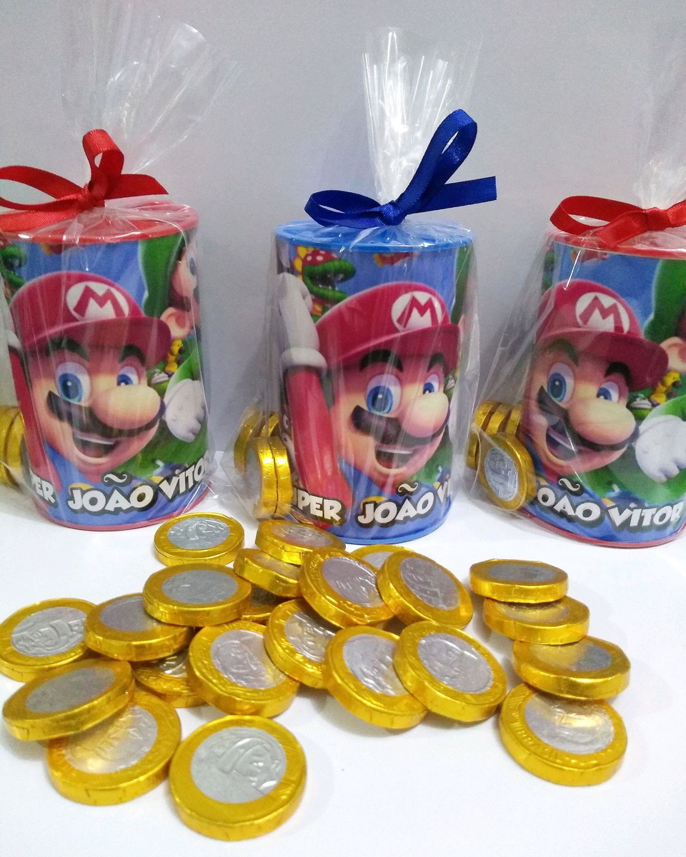 Cofrinho com moedas de chocolate no Elo7 | Fofurinhas Personalizados