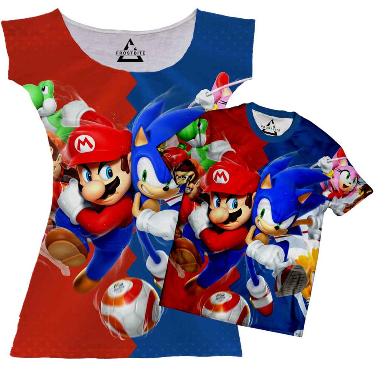 Vs Sonic Nn Polera De Mario Bros Vs Sonic Nn Polera De Mario Bros