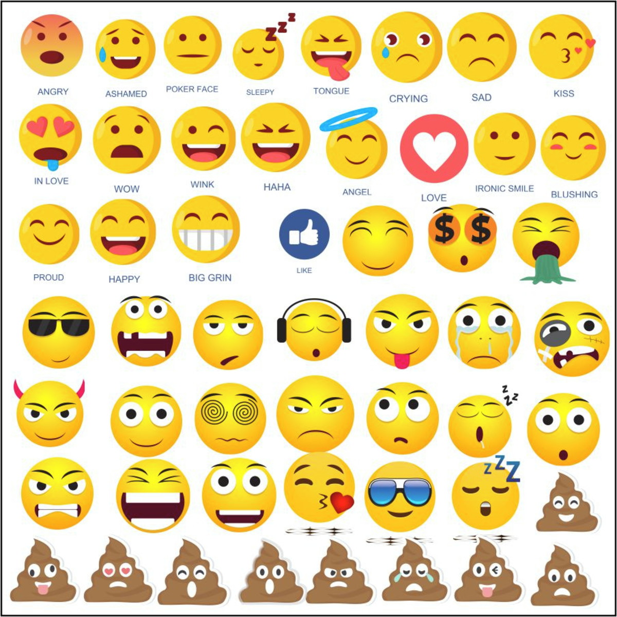 vetores emoji cdr eps ai e png 273 vetores ai emoji