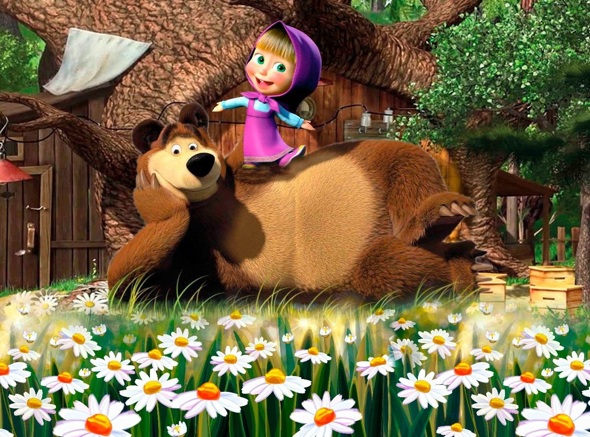 Painel De Festa Infantil Masha E O Urso 2x3m No Elo7 Fera Painel De Festa Infantil Masha E O Urso 2x3m No Elo7 Fera