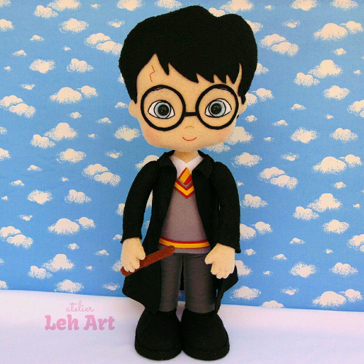 Harry Potter Feltro no Elo7 Leh Falcão mimos em feltro (C6B5AC)