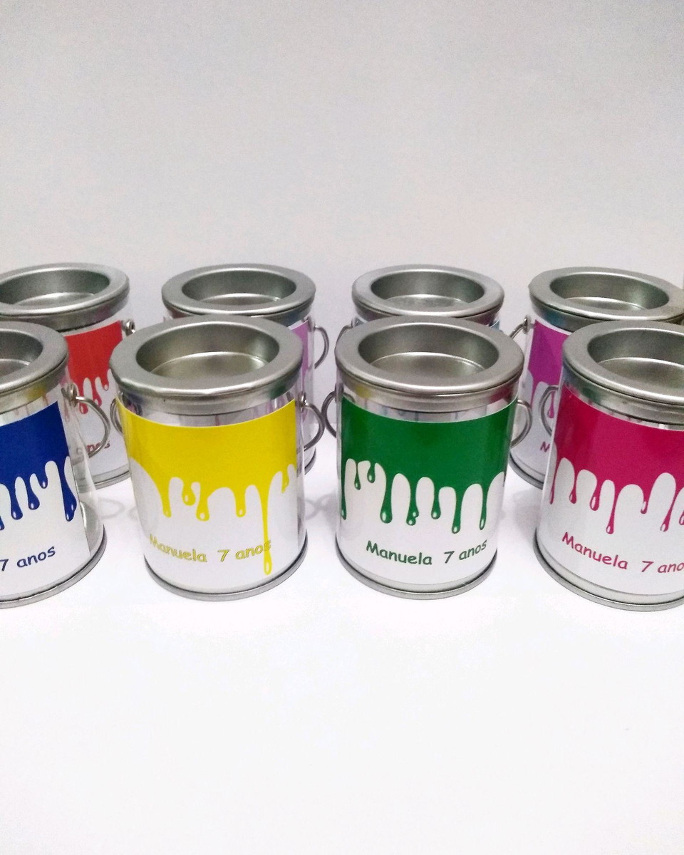 Lata de tinta personalizada no Elo7 | Cantinho das ...