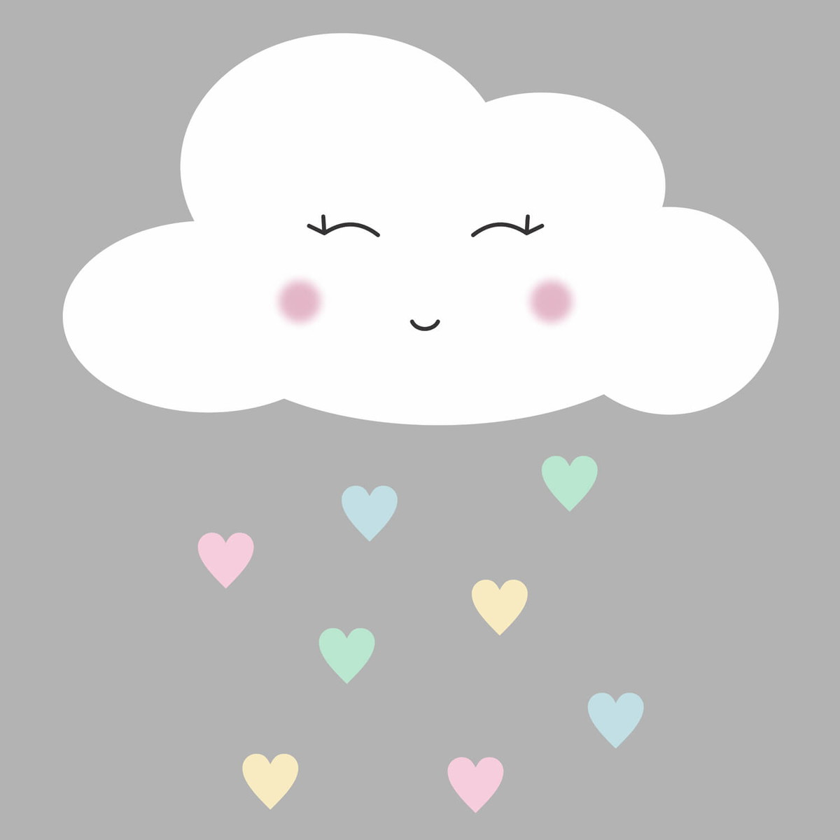 pic Vetor Nuvem Png Chuva De Amor faixa decorativa em adesivo tema chuva