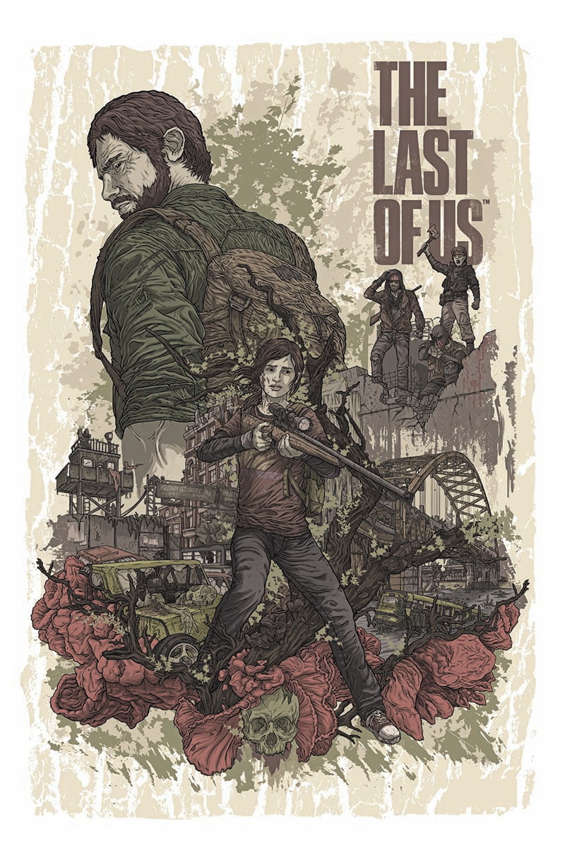 Quadro Decorativo Poster Game Jogo The Last Of Us 33x24cm