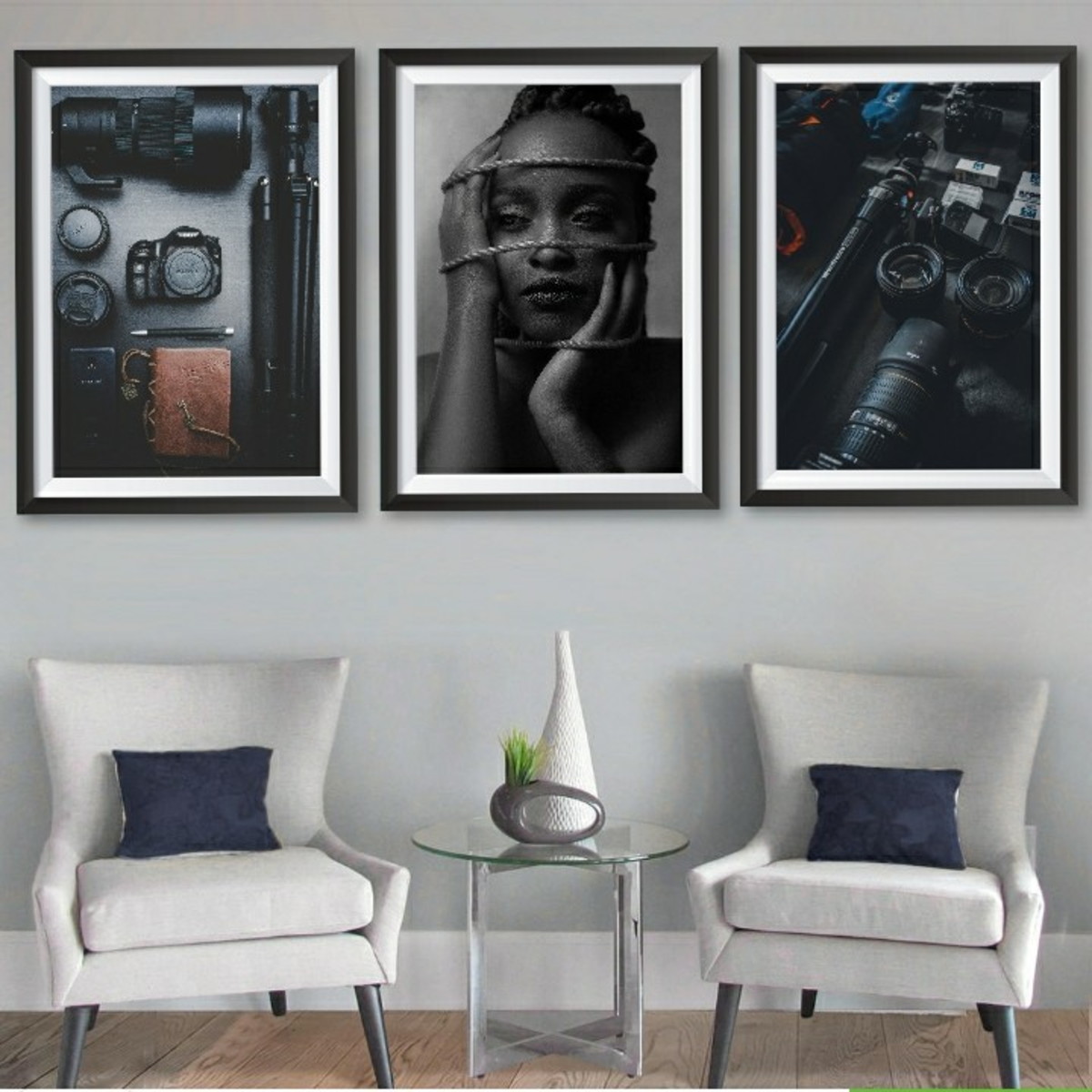 Quadro Estudio Fotografico 3 Molduras 40x60 Ref 2 No Elo7 Decoracao Arte Moderna