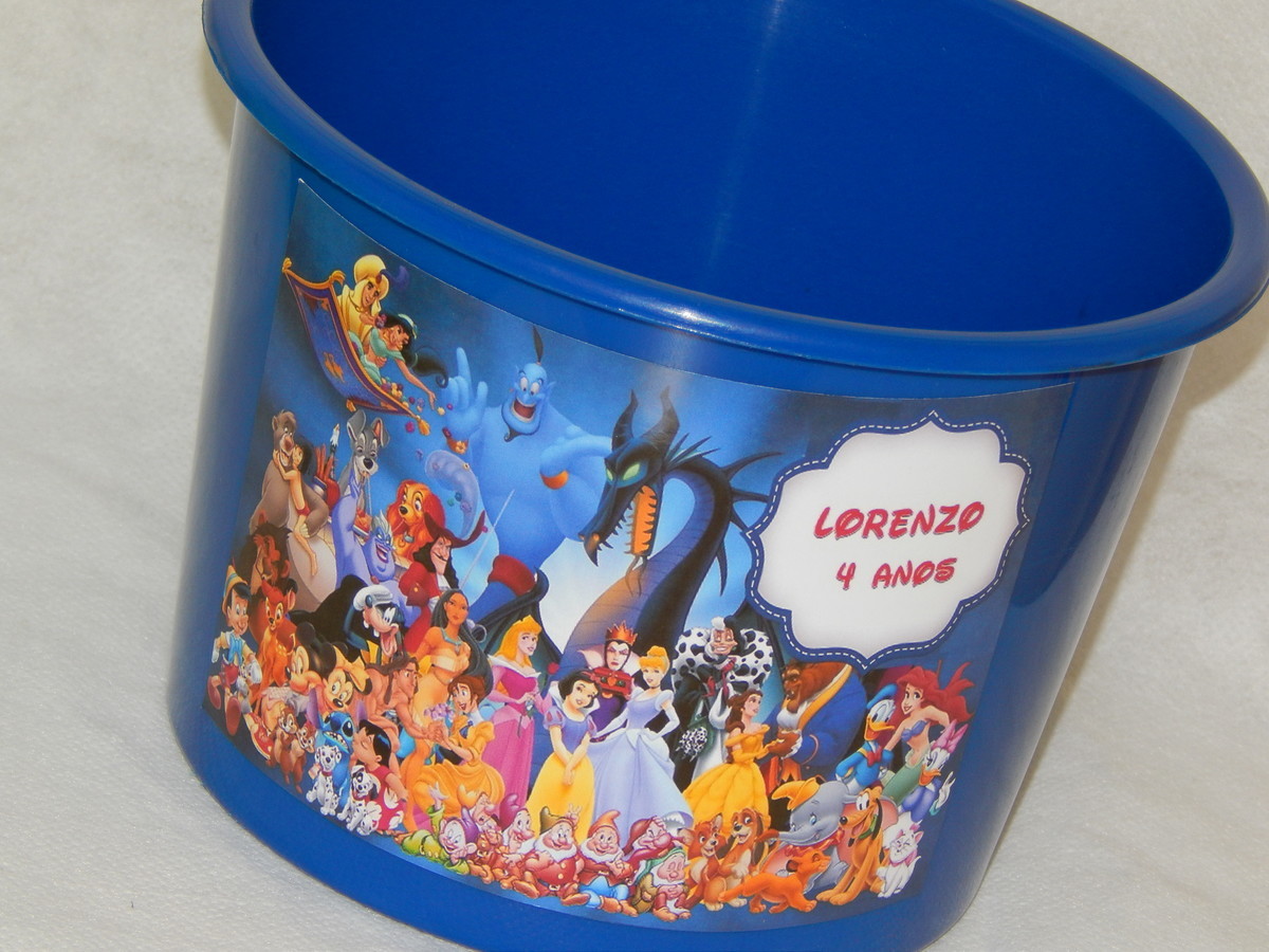 Balde De Pipoca Mundo Da Disney Elo7 Produtos Especiais