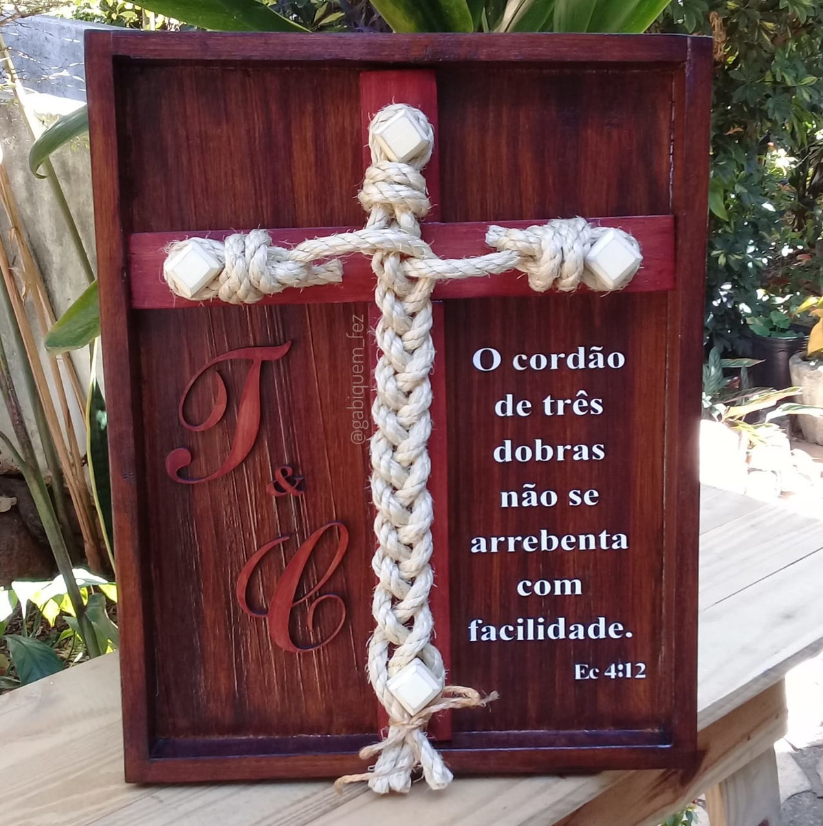 O Cordao De Tres Dobras O Cordão De Três Dobras Ec 4:12 Wedding Unity Ceremony no Elo7 | Gabi