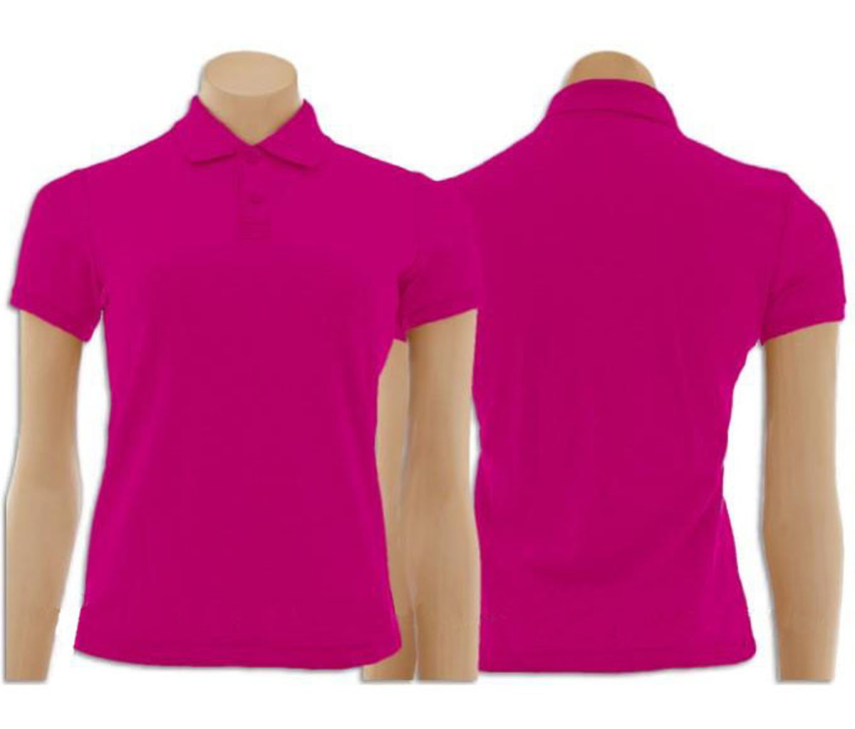 camisa polo feminina rosa