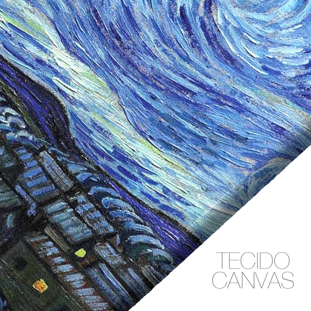 Quadro Decorativo Para Sala 120x60 Van Gogh Noite Estrelada No Quadro Decorativo Para Sala 120x60 Van Gogh Noite Estrelada No