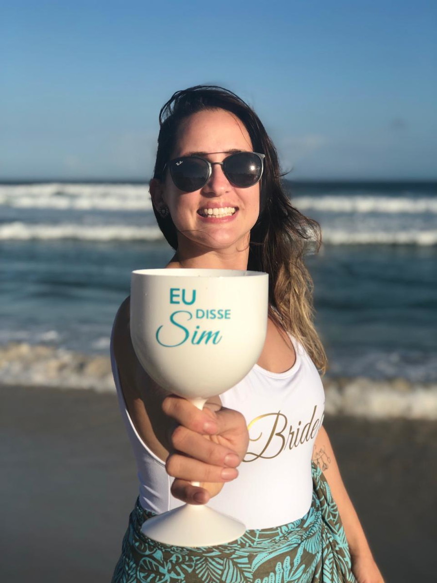 Taça de Gin Personalizada para Despedida de Solteira Chá ...