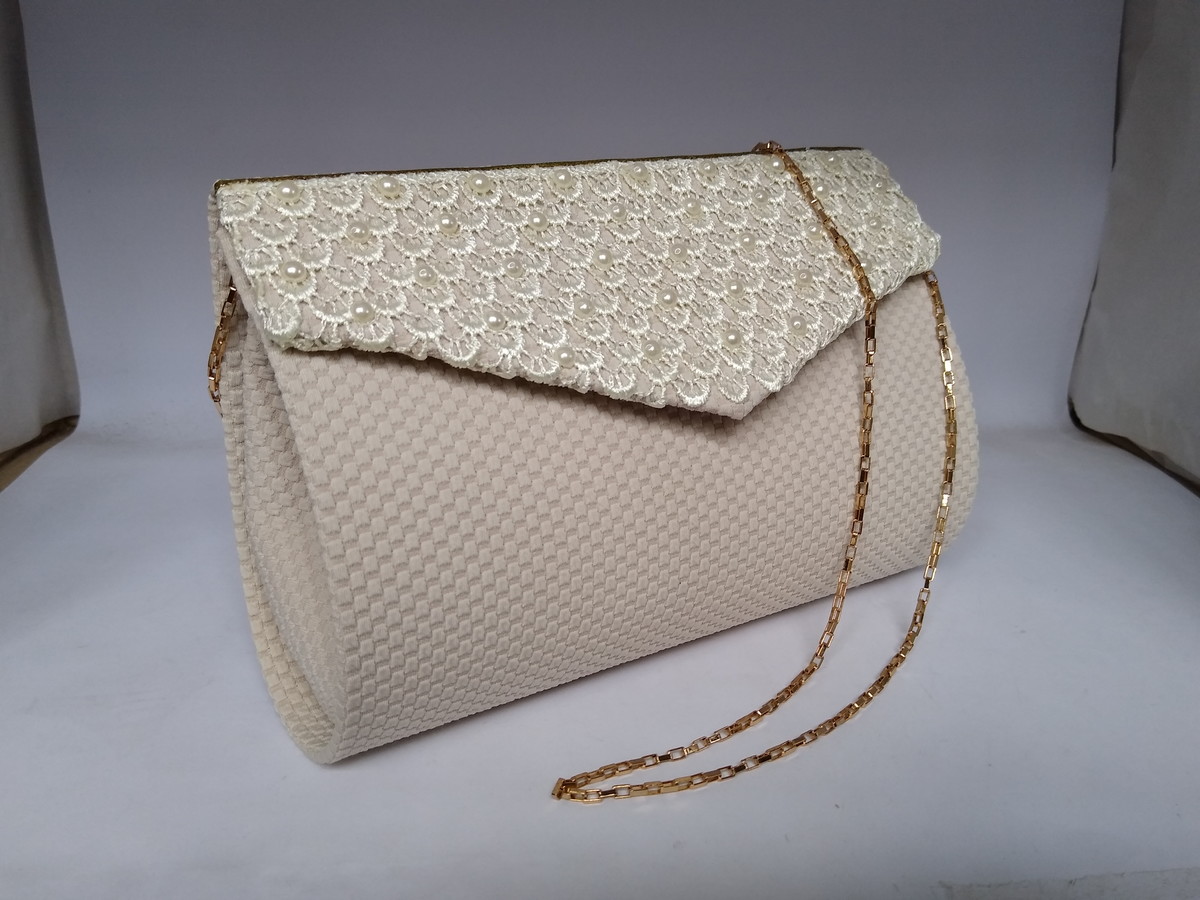 cream evening bolsa