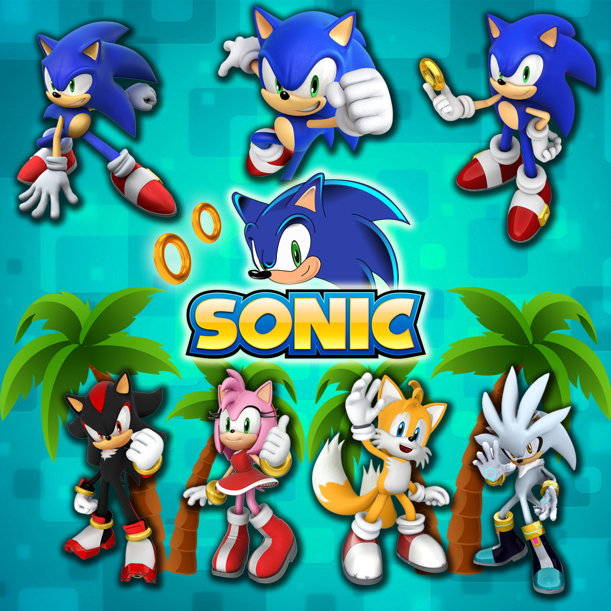 Kit Digital Sonic 40 cliparts png