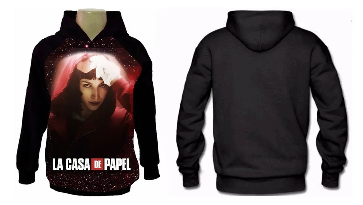 blusa de frio da casa de papel