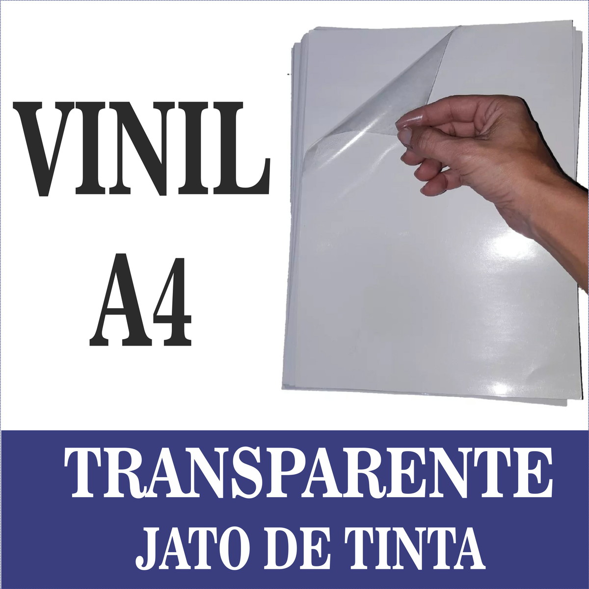 50un Adesivos Vinil Transparentes Jato de Tinta A4 no Elo7 | DIPROTAIÓ