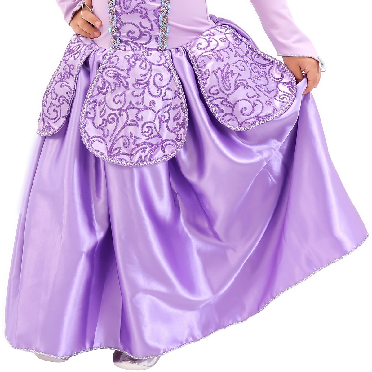 Fantasia Vestido Festa Luxo Princesa Sofia Infantil com Coroa e Luvas 3008  : : Brinquedos e Jogos