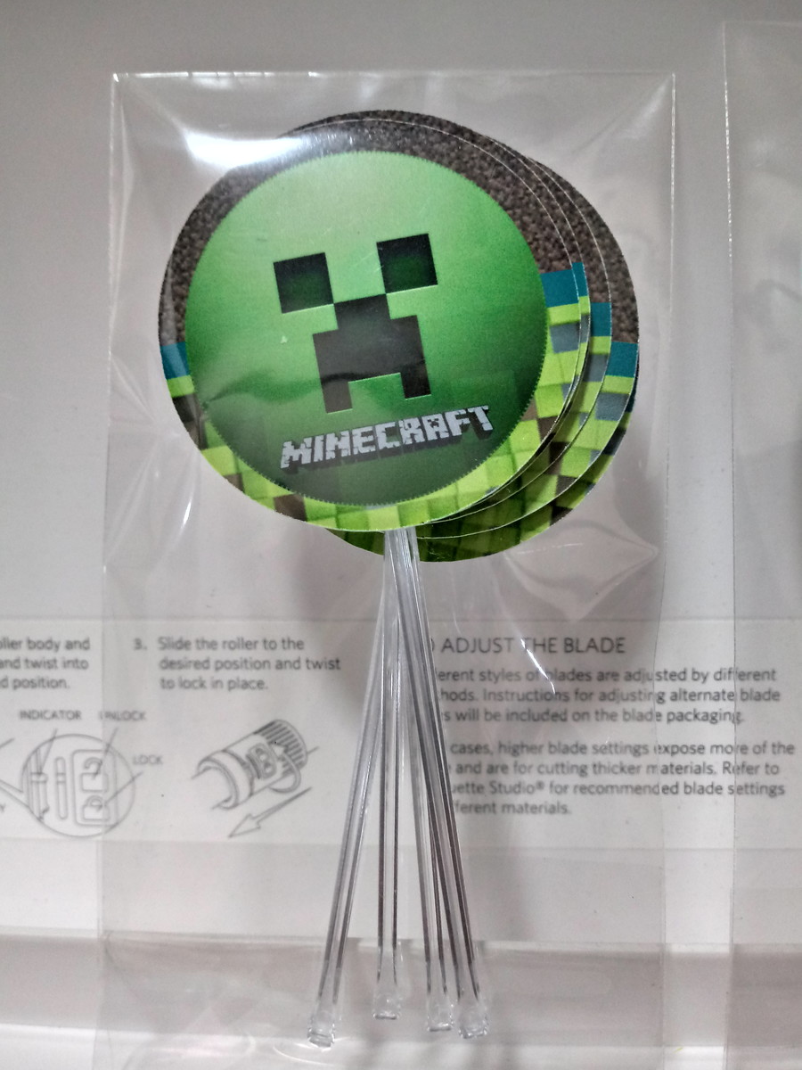 Topper minecraft  Compre Produtos Personalizados no Elo7