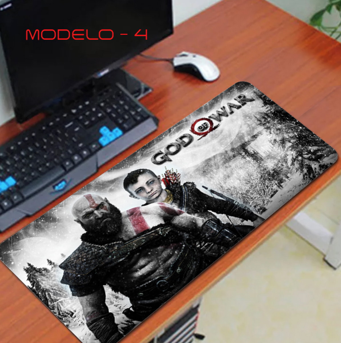 Mousepad profissional vikings, mouse pad para jogos de guerra do