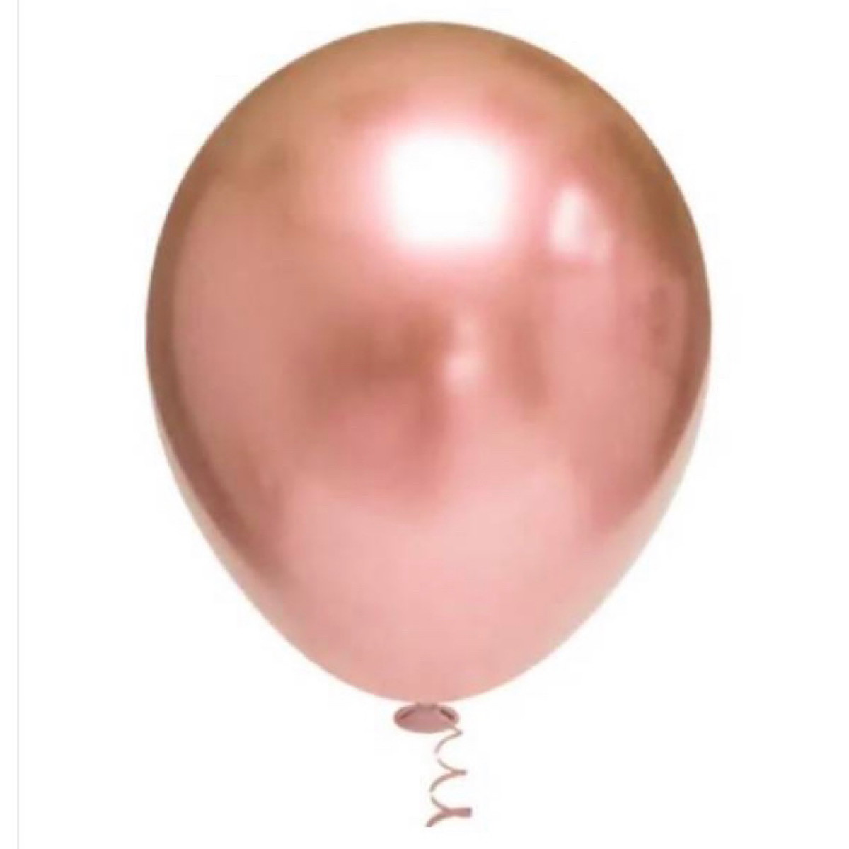 images Globo Rosa Gold Cromado 25 unidades rose gold nº 9 balao bexiga cromado platino
