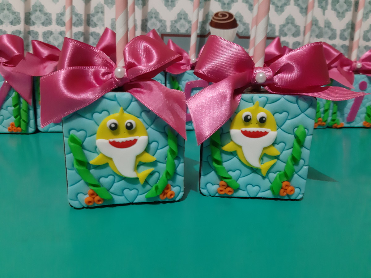 Apliques de Pasta Americana Baby Shark no Elo7 Lídia Fernandes