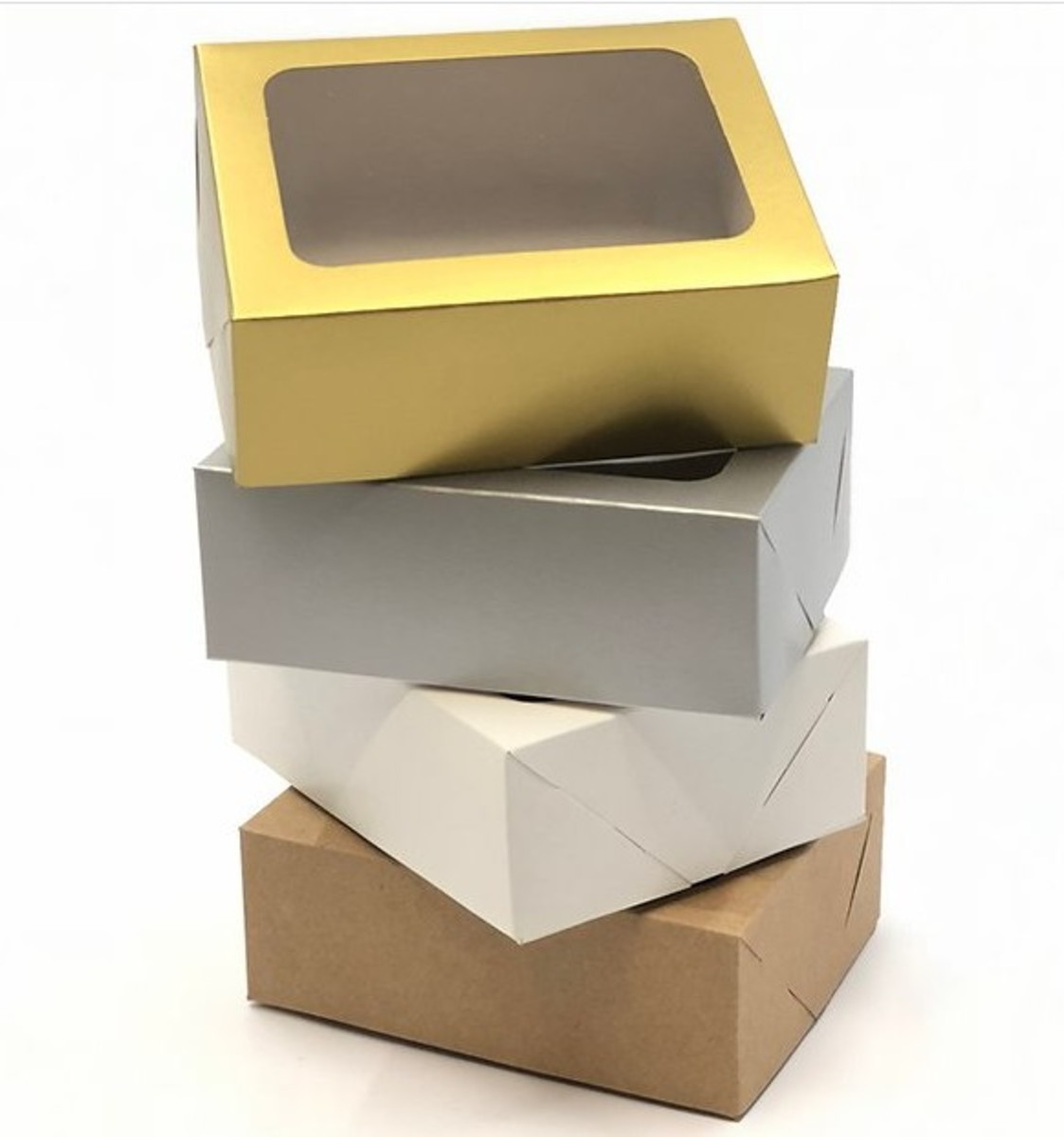100 Caixas Kraft com visor 14x11x5 no Elo7 | Bagmix Embalagens (ED52DD)