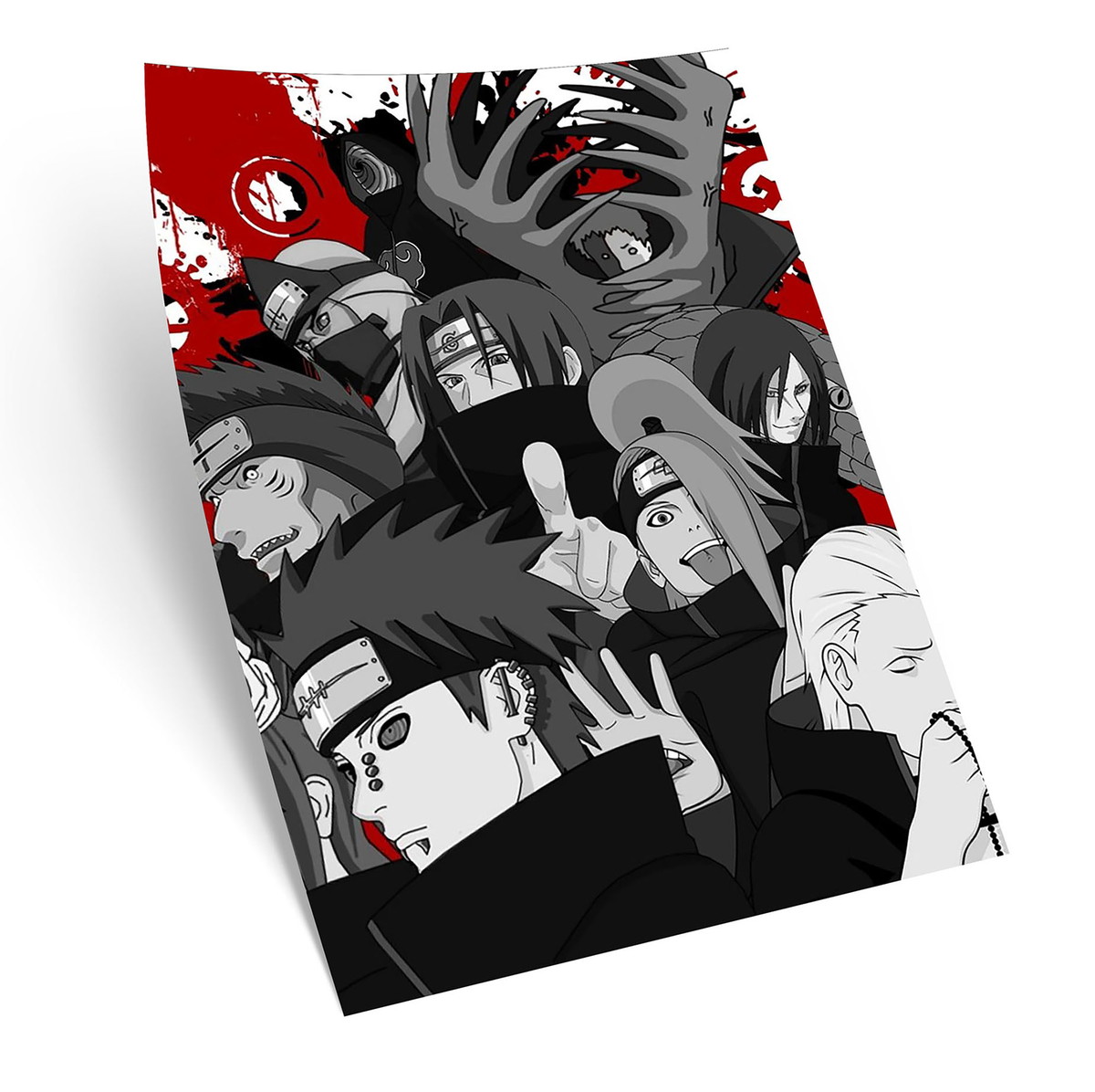 Pôster Adesivo 21x30cm - Akatsuki | Elo7 Produtos Especiais