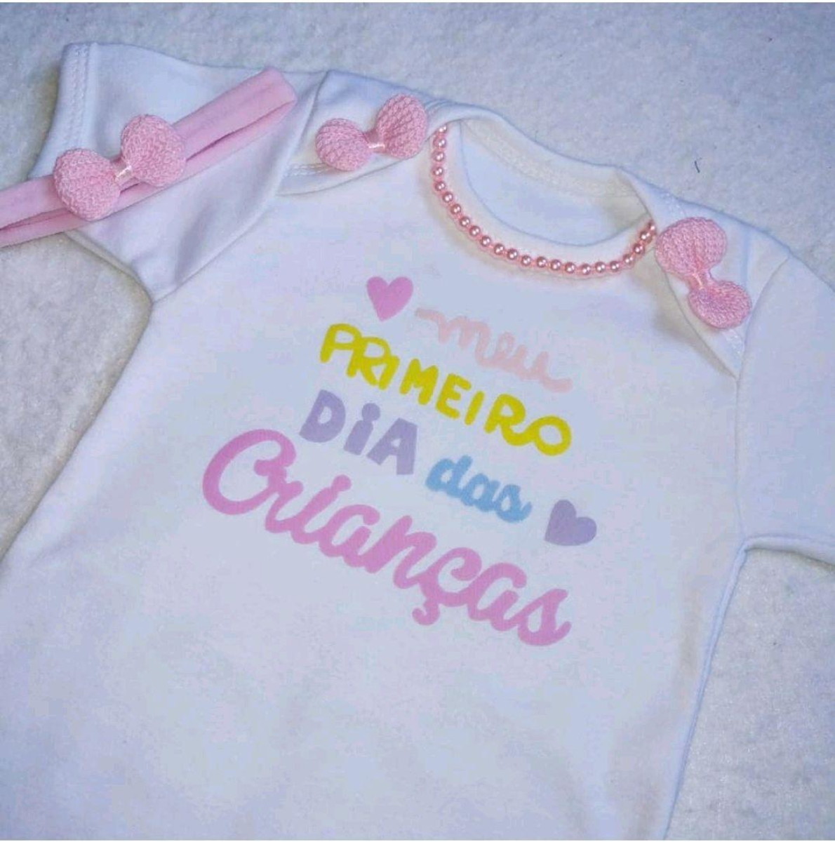 Body Meu Primeiro Dia Das Crianças BODY MEU PRIMEIRO DIA DAS CRIANÇAS + FAIXA no Elo7 | Ateliê Artes e