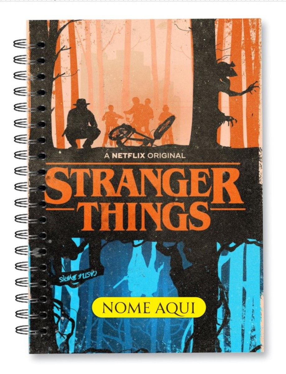 Agenda Stranger Things 2024 Personalizada com Nome Elo7