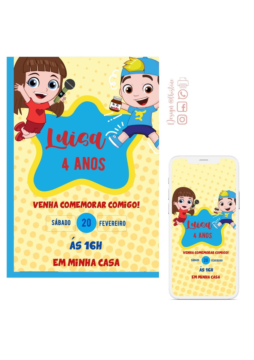 Convite Digital Lucas Neto e Gi no Elo7 | Chegou um convite! (14A33D4)
