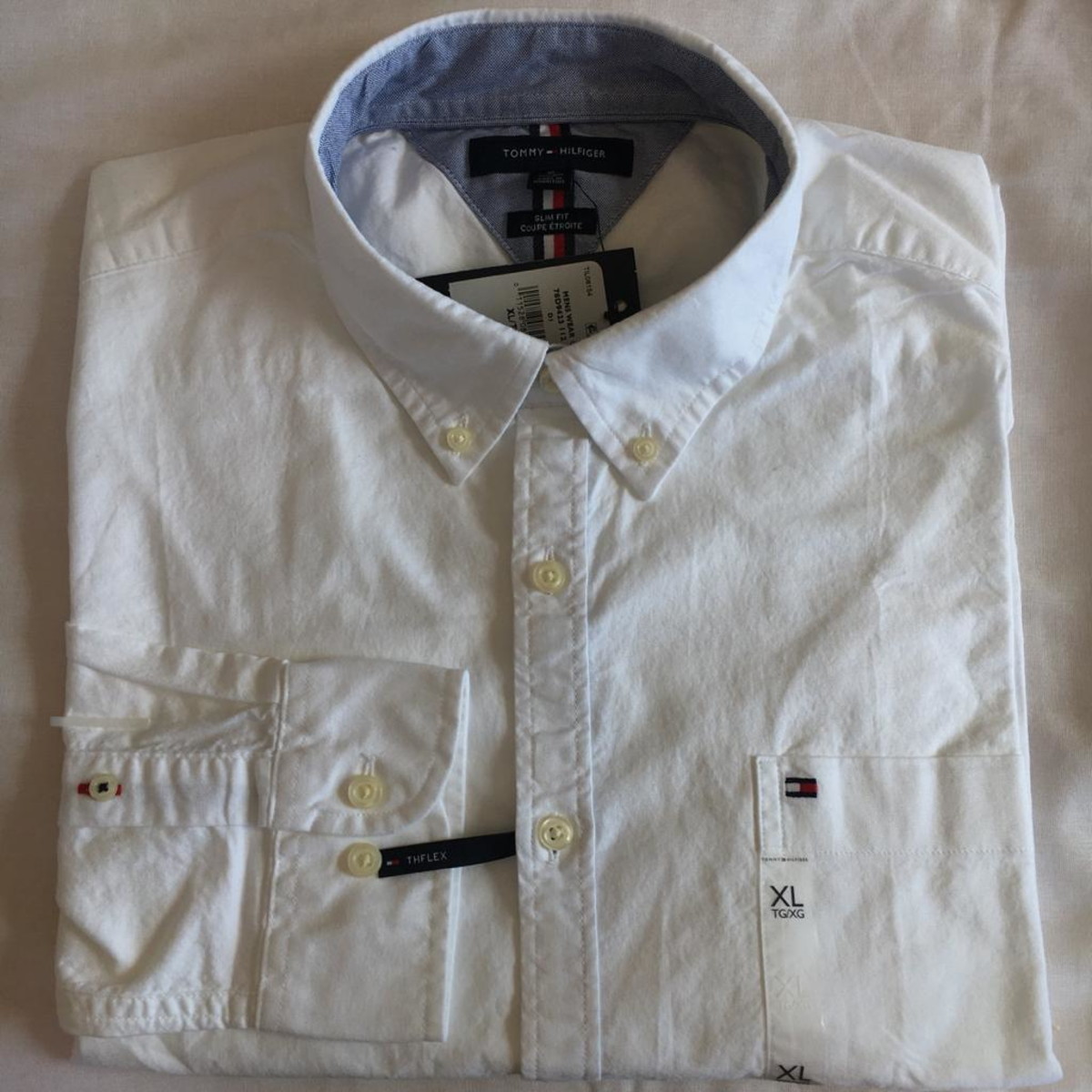 camisa social masculina manga longa tommy hilfiger