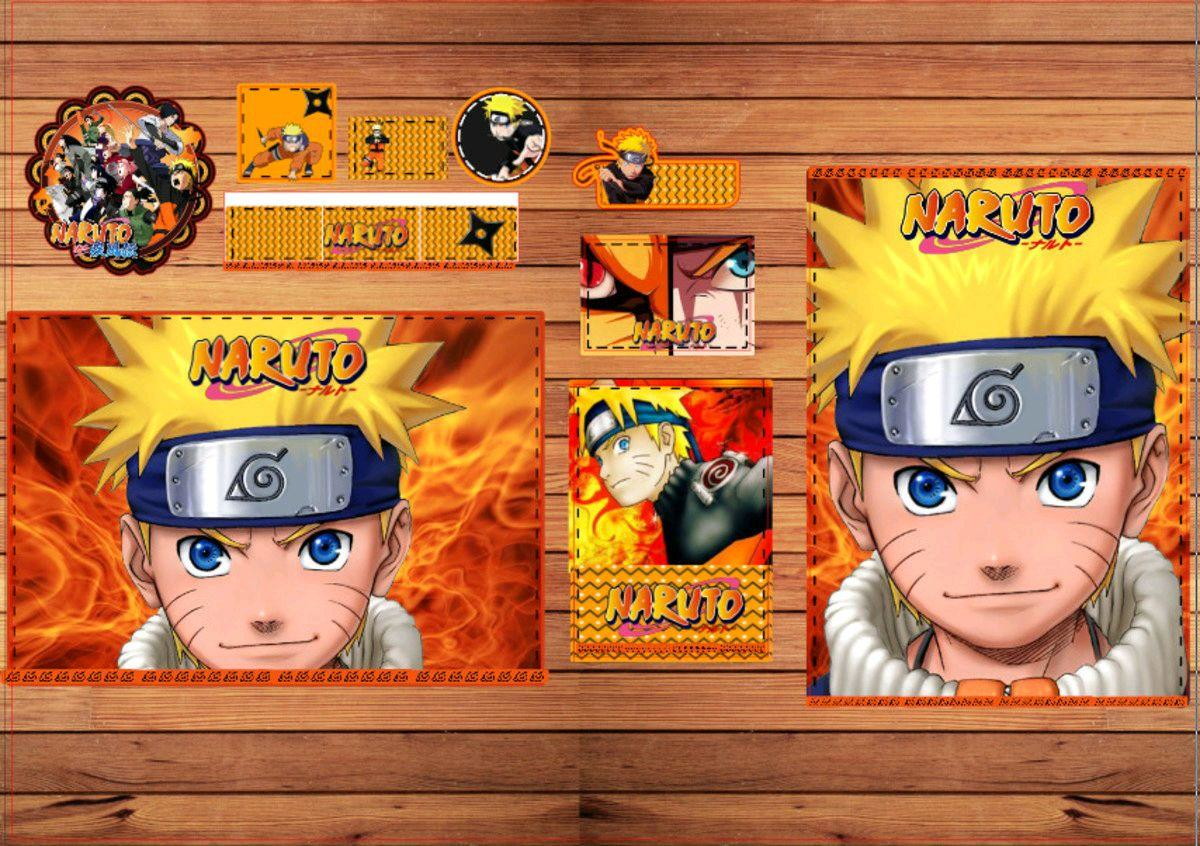 Etiqueta Escolar Personalizada - Naruto