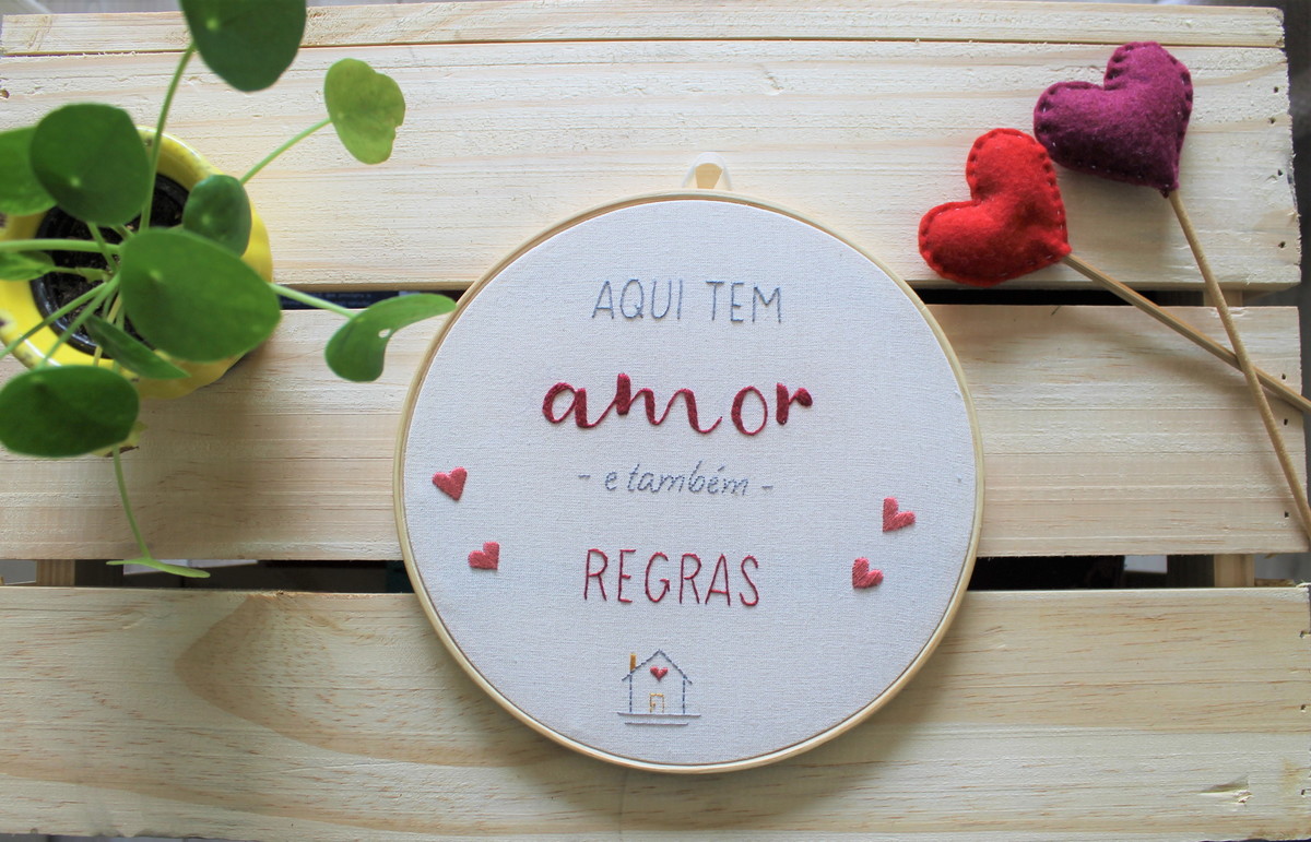 Aqui tem amor no Elo7 | Loja Ateliê Bem-te-vi (153A05E)