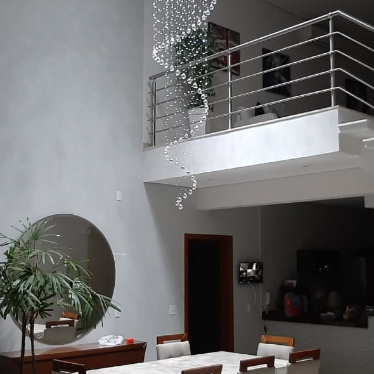 Lustre espiral 2,5 metros pé direito alto no Elo7 | Erance Lustres de