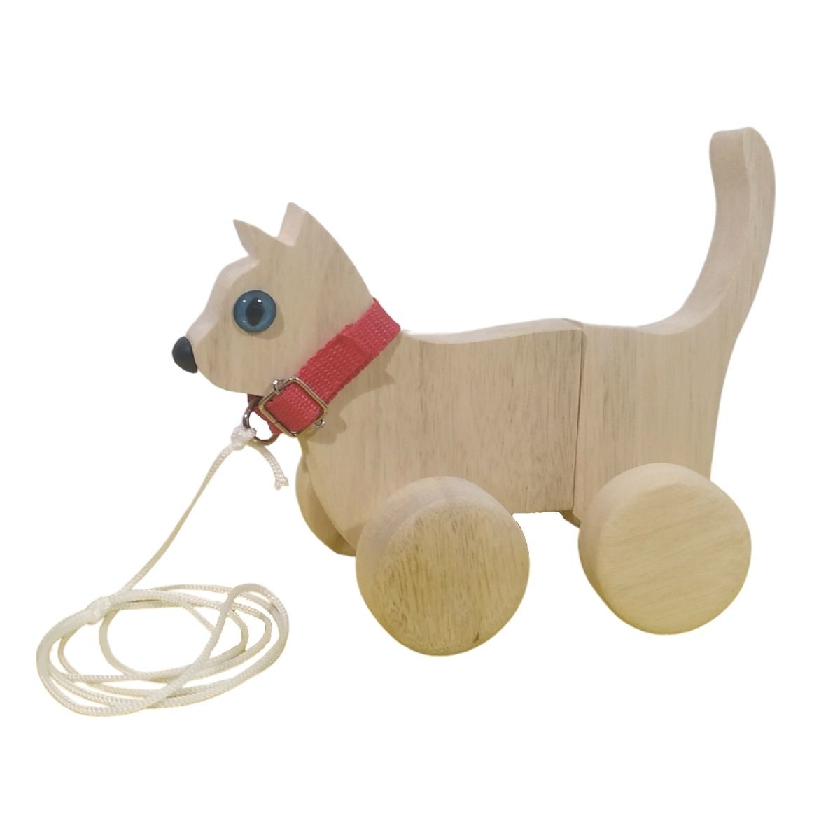 Alinhavo Gato Brinquedo Educativo de MadeiraBrinquedos de MadeiraBambalalão Brinquedos Educativos