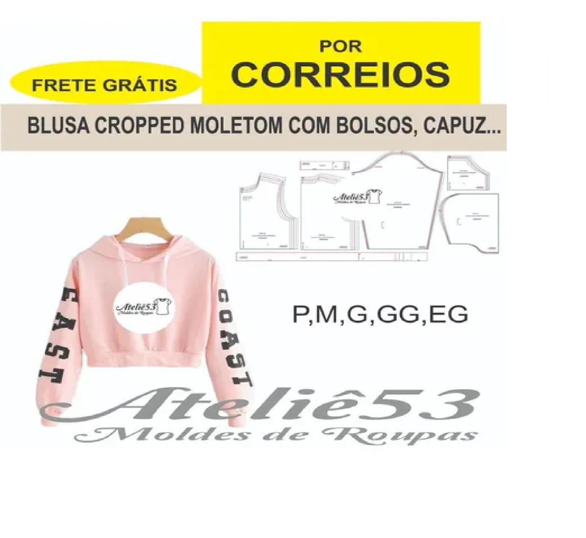 thin cropped moletom com capuz
