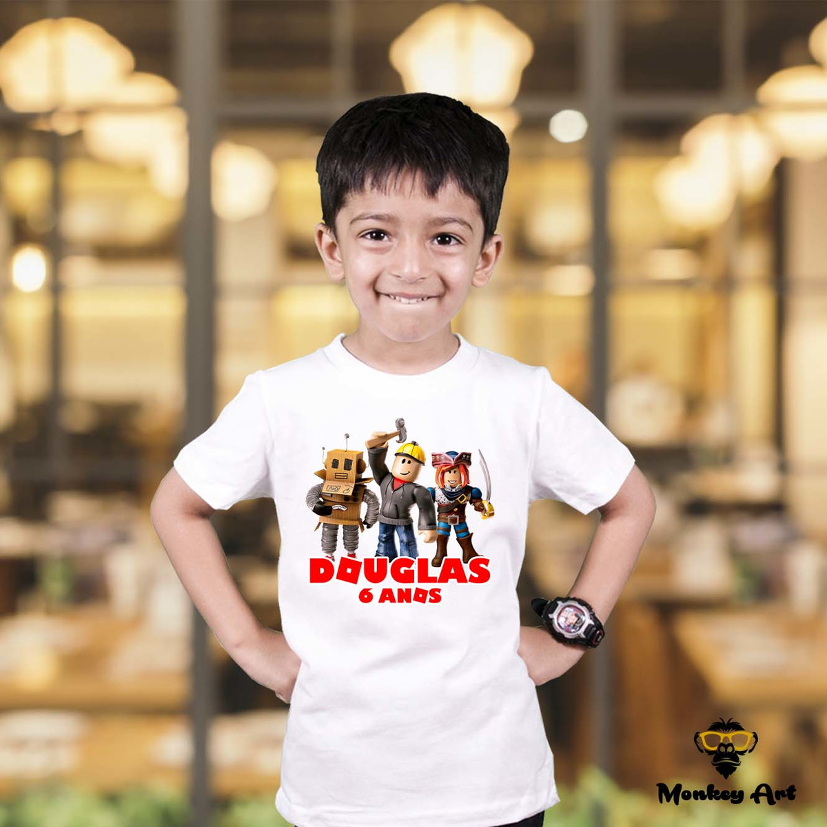 Camiseta Infantil Roblox - Jogo - Gamer